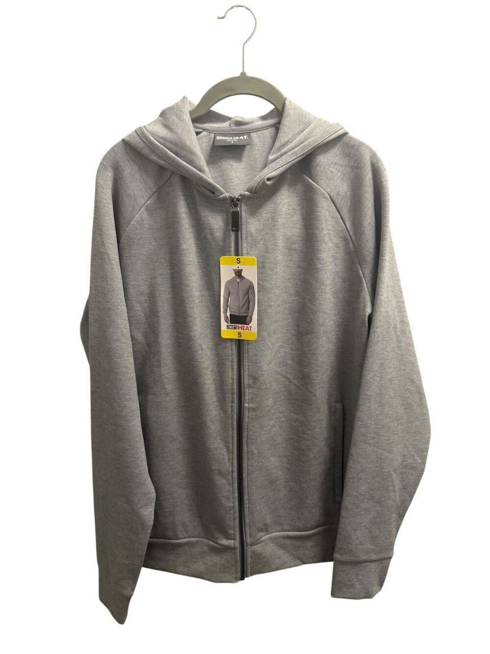 32 Degree Heat men’s new full zip gray sweater size small!